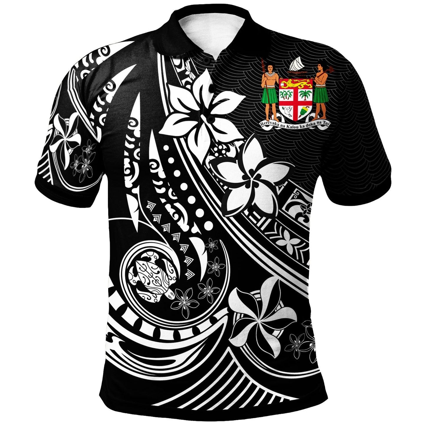 Fiji Polo Shirt - The Flow Of The Ocean