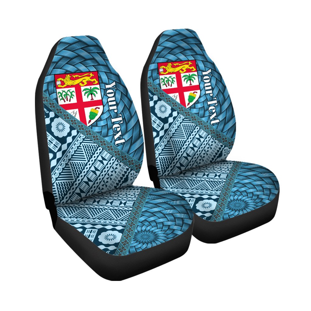 Fiji Car Seat Covers Custom Personalised Tapa Patterns With Bamboo