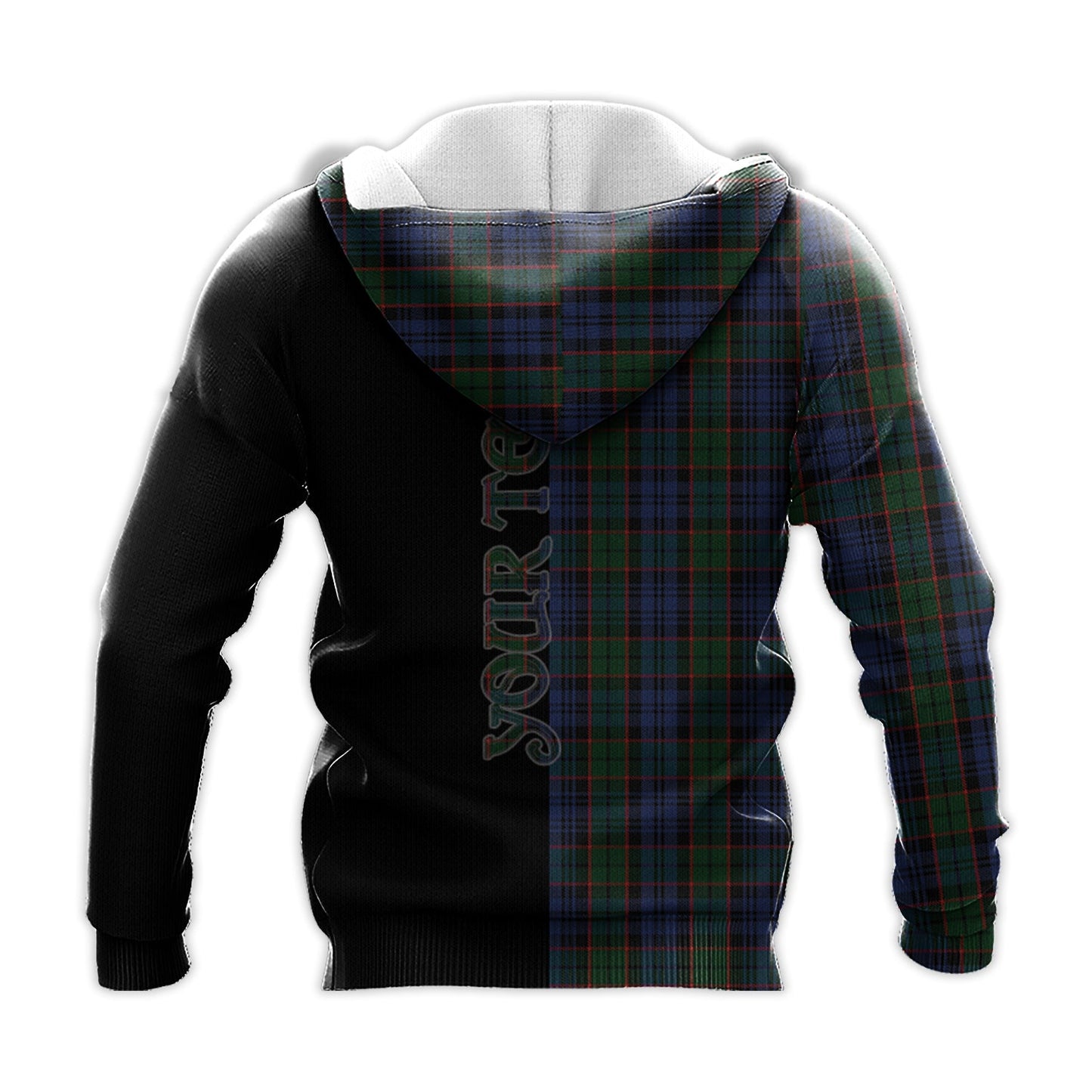 Printivon Fletcher Tartan Personalize Half Hoodie