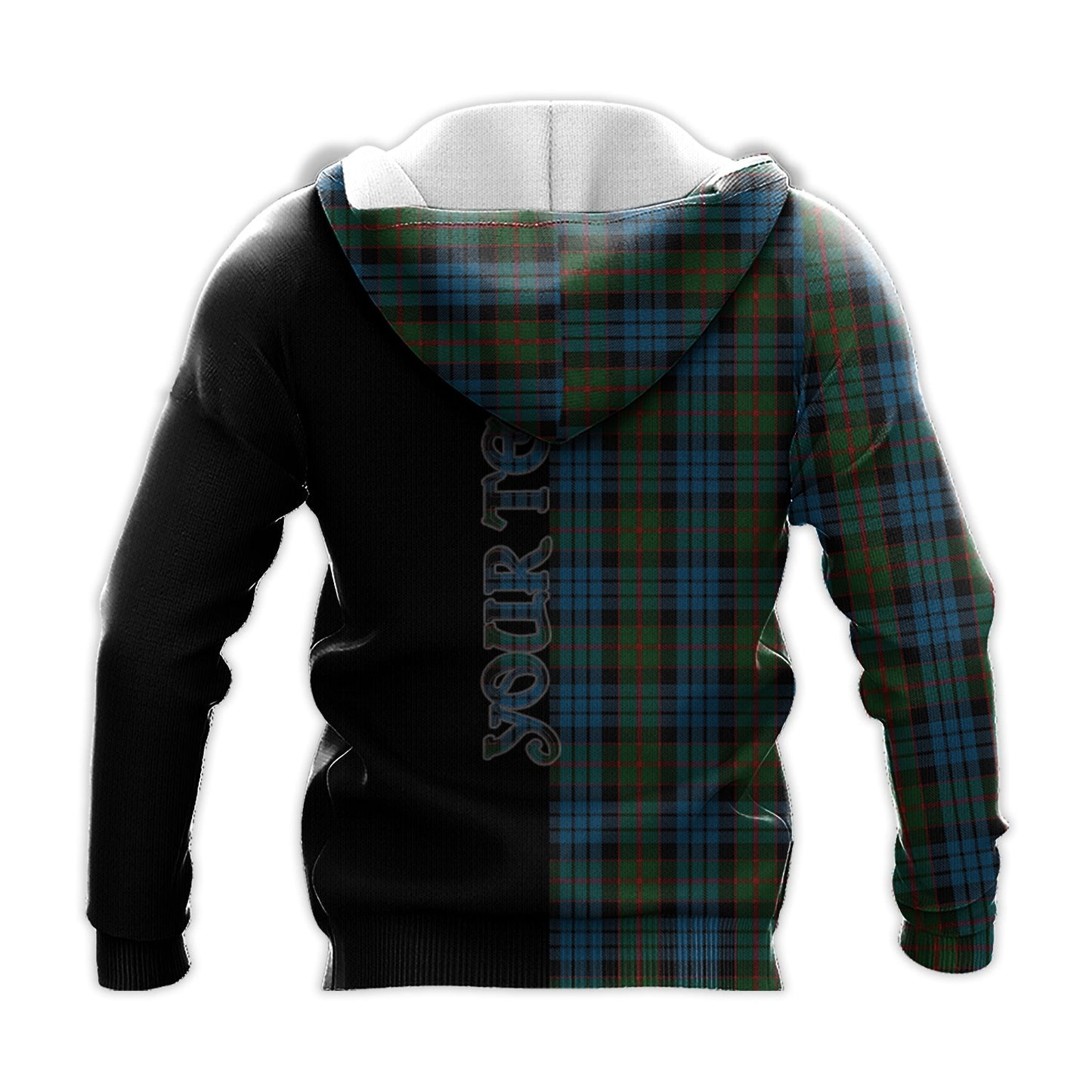 Printivon Fletcher Of Dunans Tartan Personalize Half Hoodie