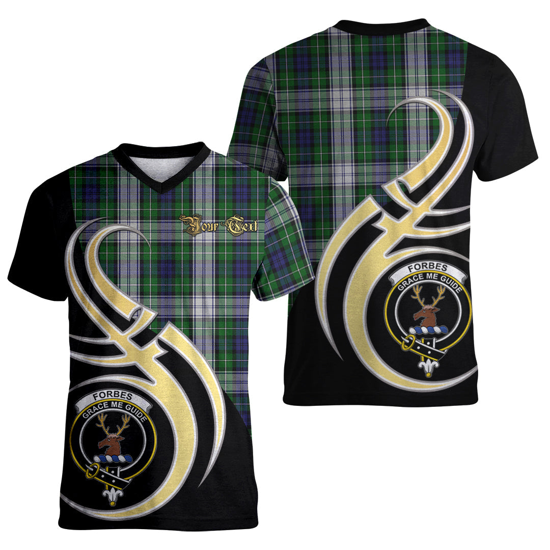 Printivon Forbes Dress Tartan Crest Believe In Me T Shirt