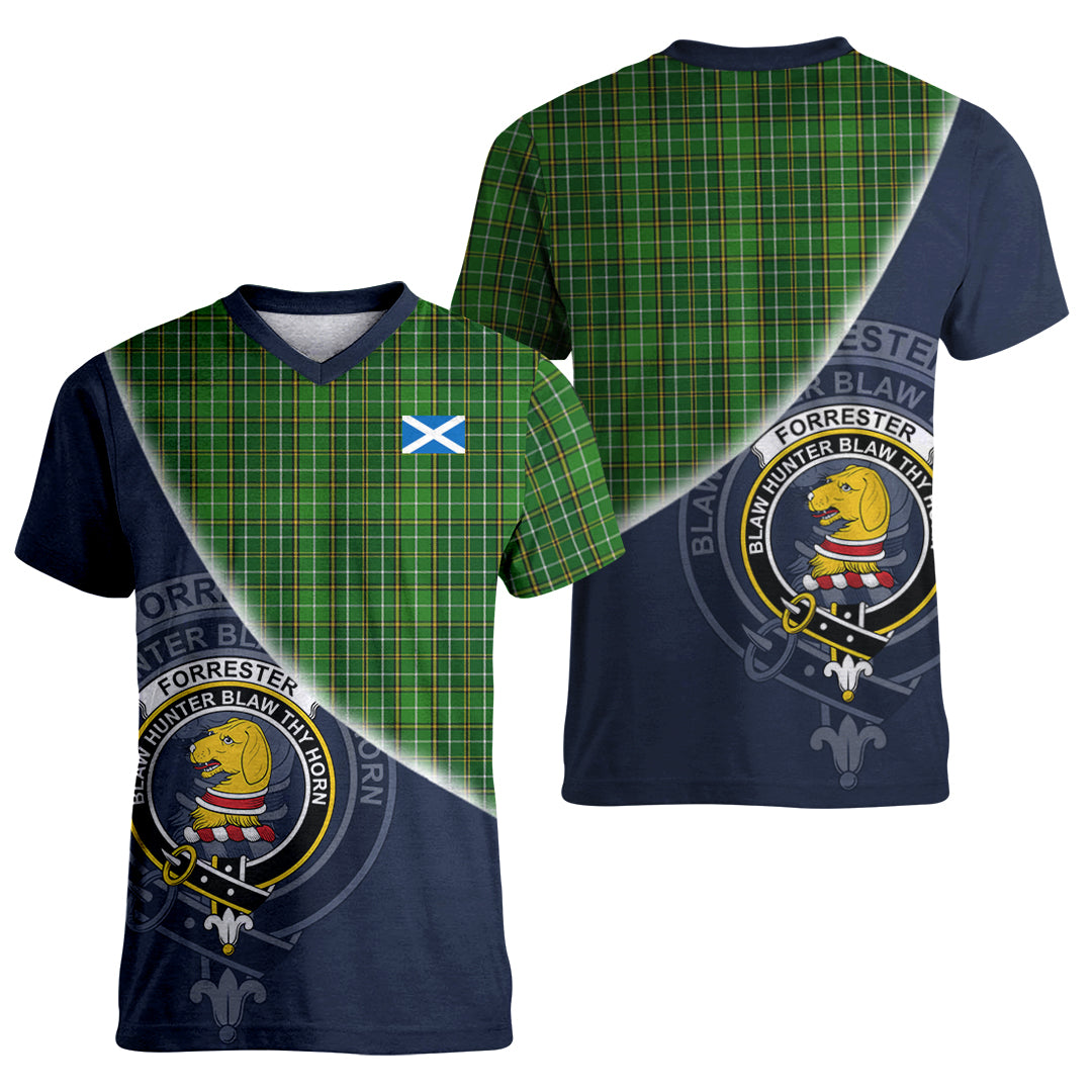 Printivon Forrester or Foster Hunting Tartan Scottish Crest T Shirt