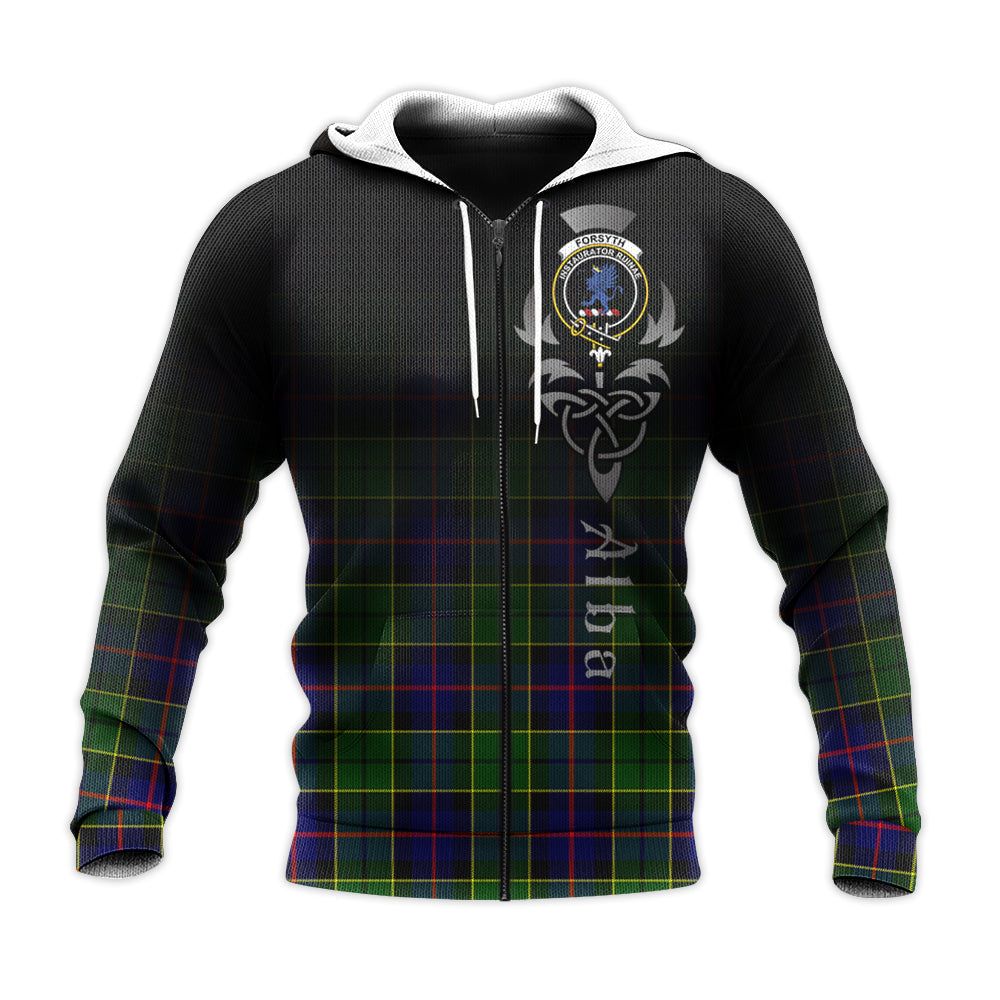 Printivon Forsyth Modern Tartan Crest Alba Celtic Hoodie