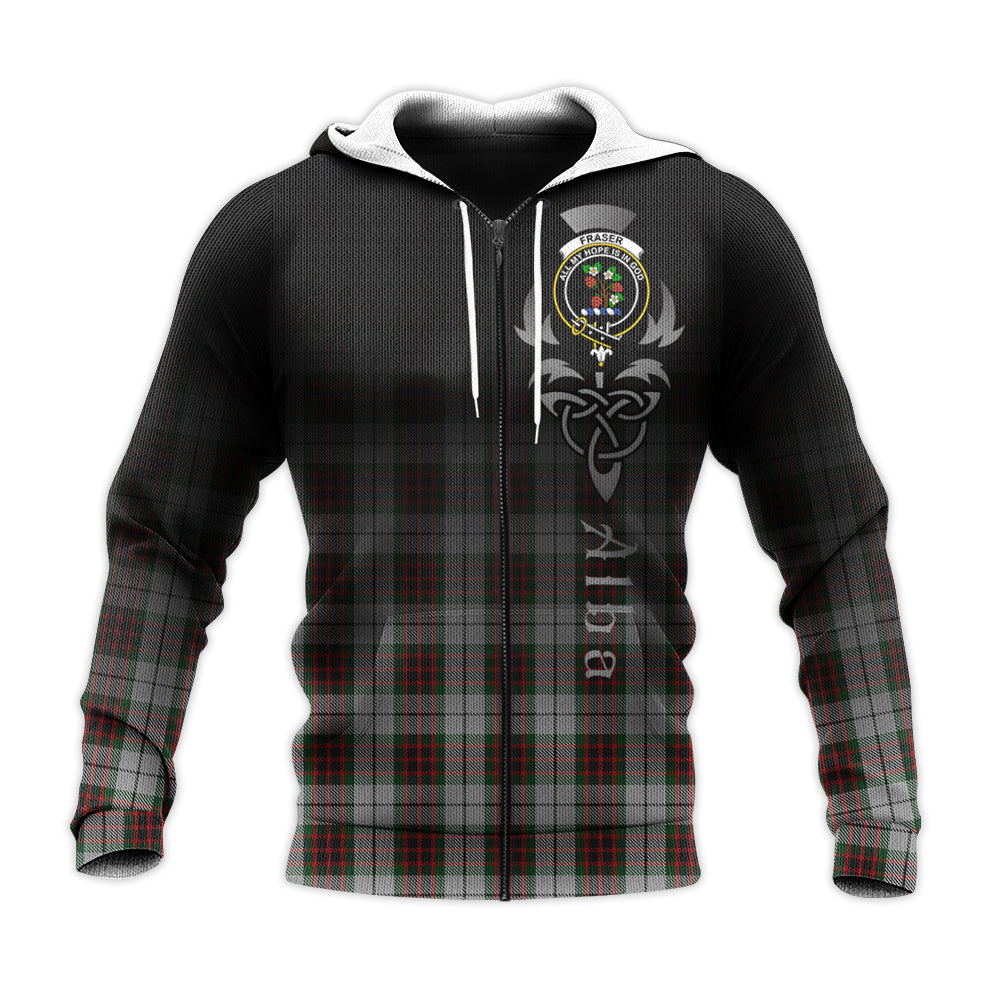 Printivon Fraser Dress Tartan Crest Alba Celtic Hoodie