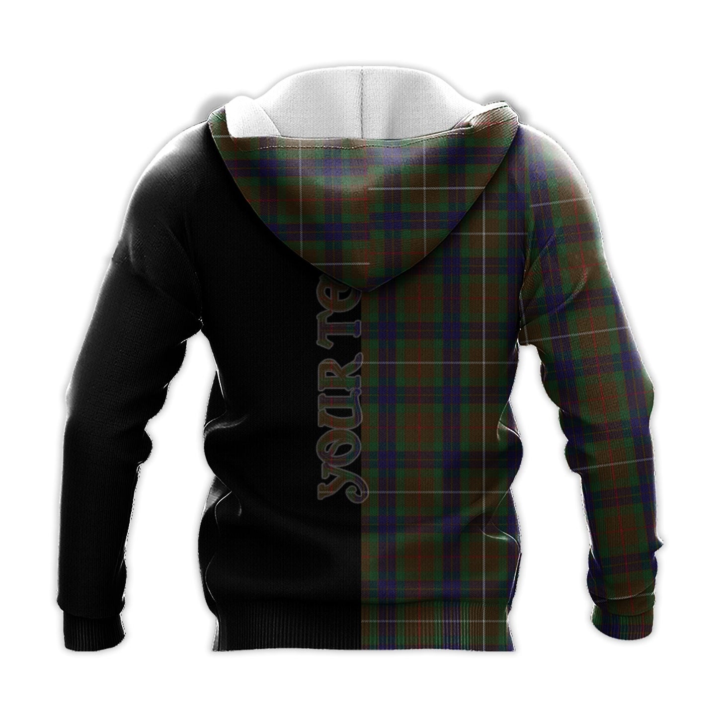 Printivon Fraser Hunting Tartan Personalize Half Hoodie