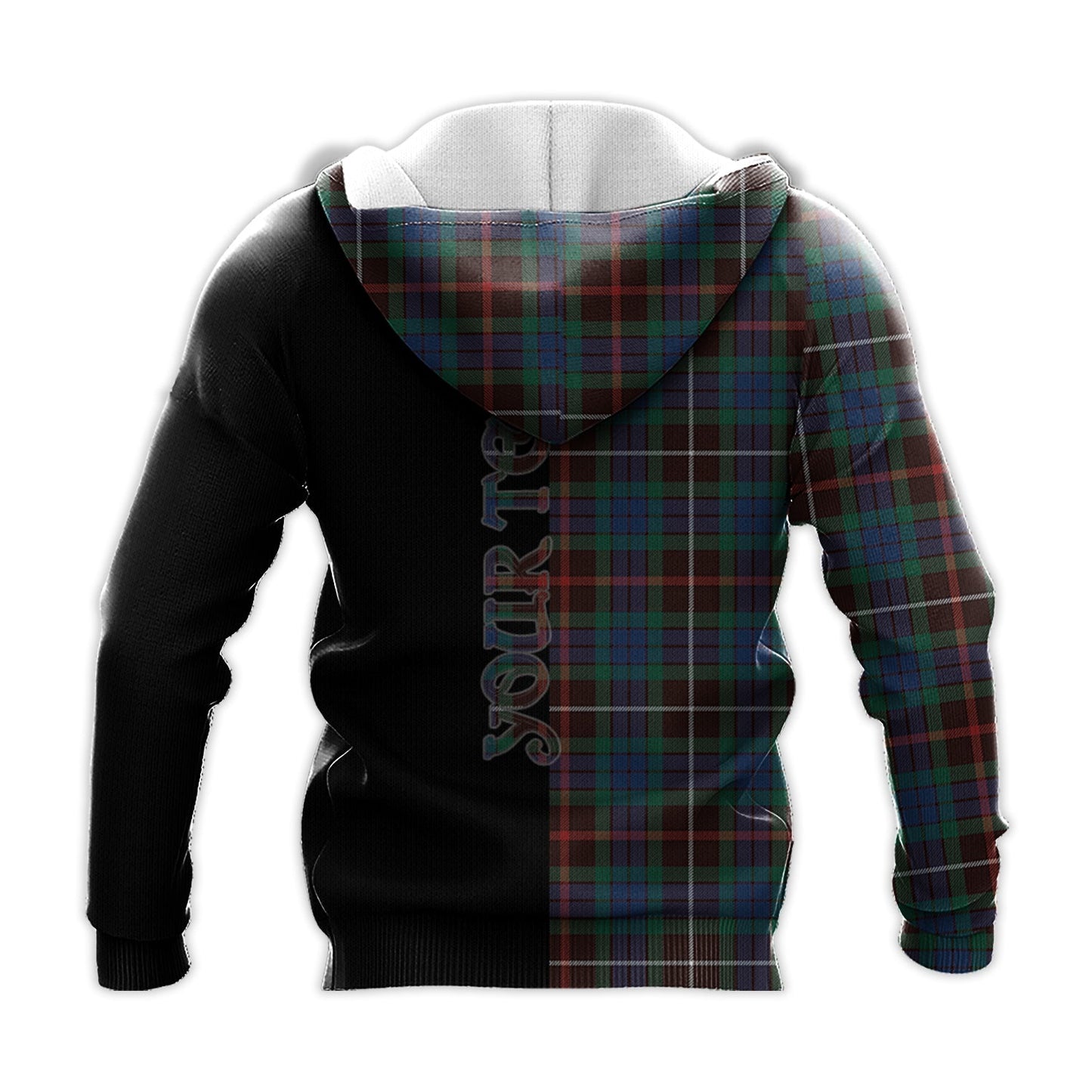 Printivon Fraser Hunting Ancient Tartan Personalize Half Hoodie