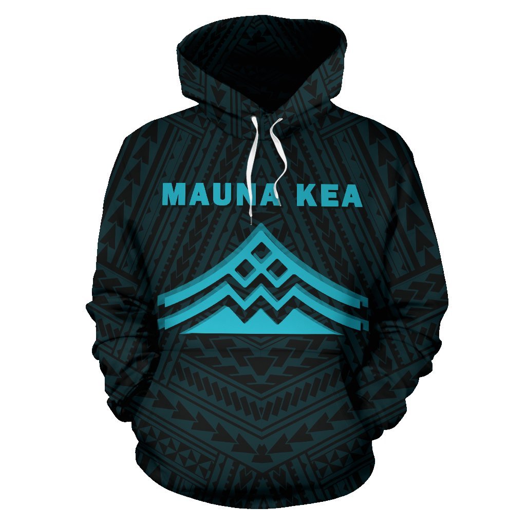 Hawaii Mauna Kea Polynesian Hoodie Blue