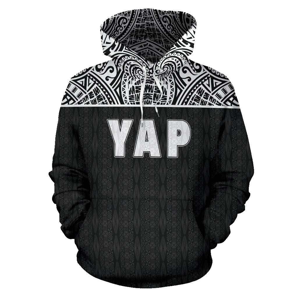 Yap All Over Hoodie Micronesian Black Version