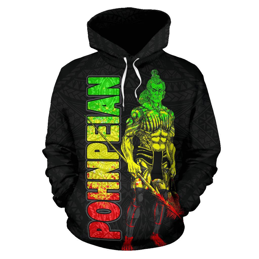 Pohnpei Hoodie Micronesia Pohnpeian Warrior Reggae