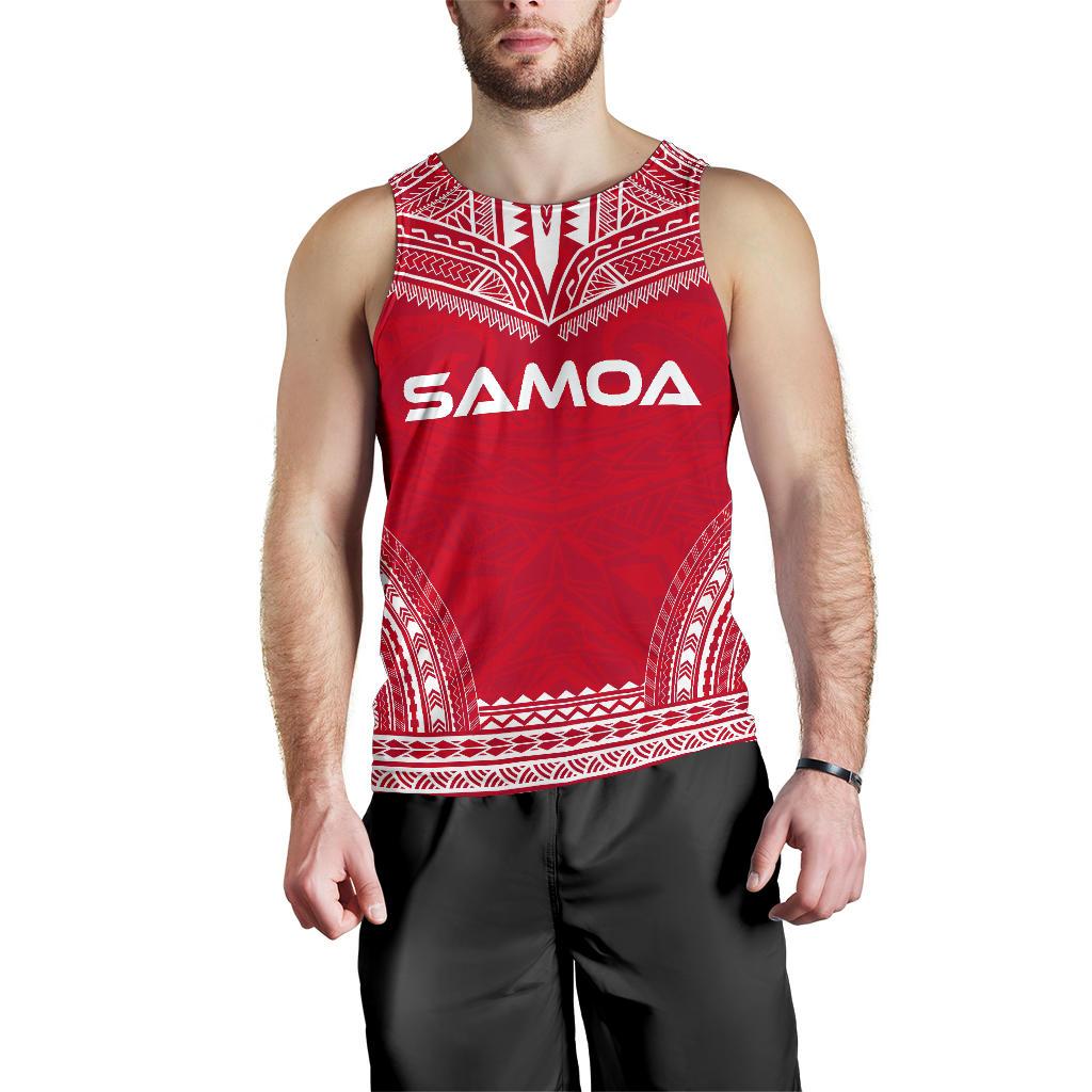 Samoa Men's Tank Top Polynesian Chief Flag Version