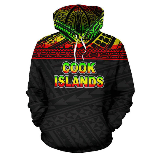 Cook Islands Polynesian Hoodie Horizontal Reggae