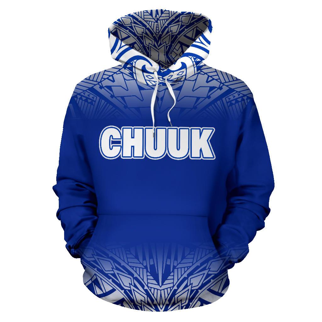 Chuuk All Over Hoodie Blue Fog Style