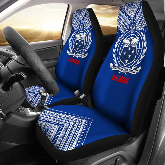 Samoa Car Seat Cover Samoa Coat Of Arms Athletic Style A0