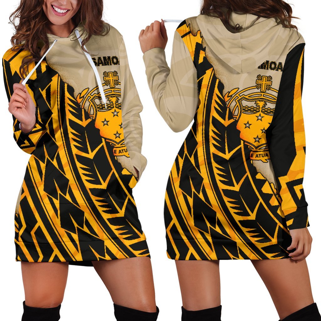 Samoa Women's Hoodie Dress Polynesian Wild Style