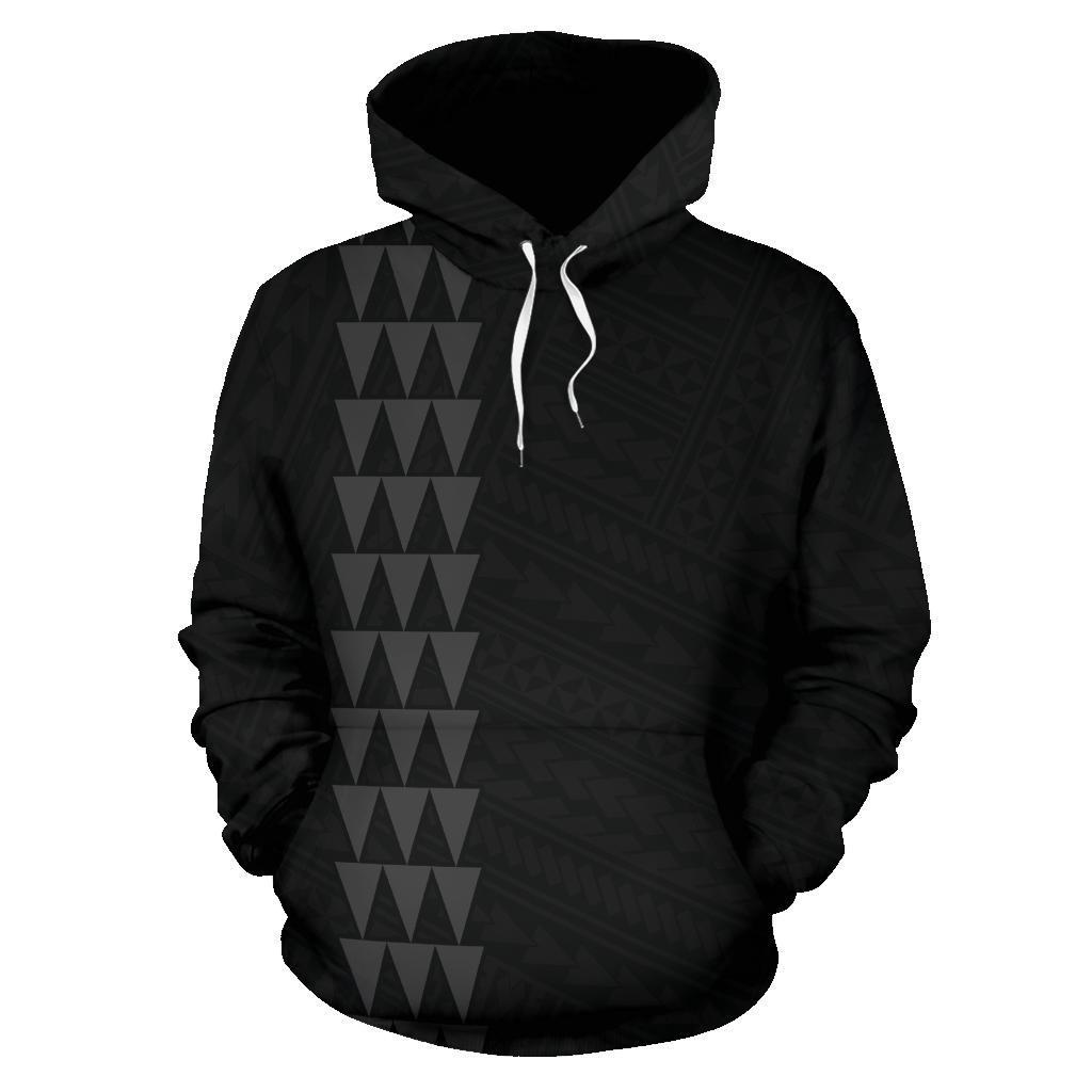 Custom Text Polynesian Kakau Kanaka Maoli Hoodi Map Of Hawaii Black Zip Up Hoodie