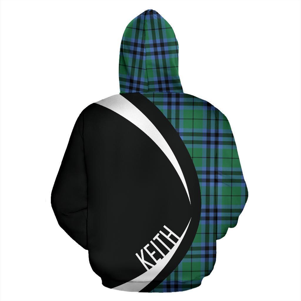 Printivon Keith Ancient Tartan Crest Hoodie Circle Style