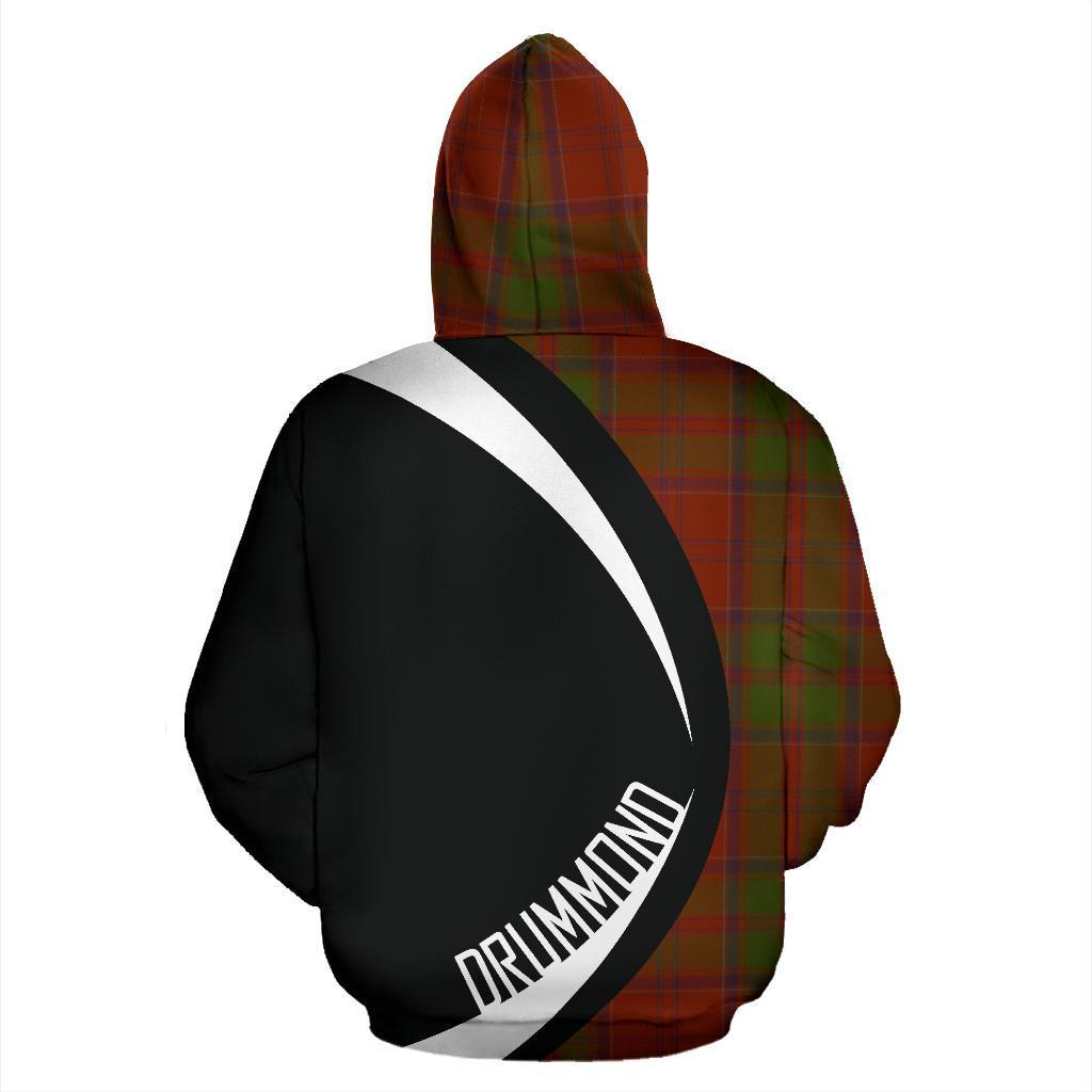 Printivon Drummond Tartan Crest Hoodie Circle Style