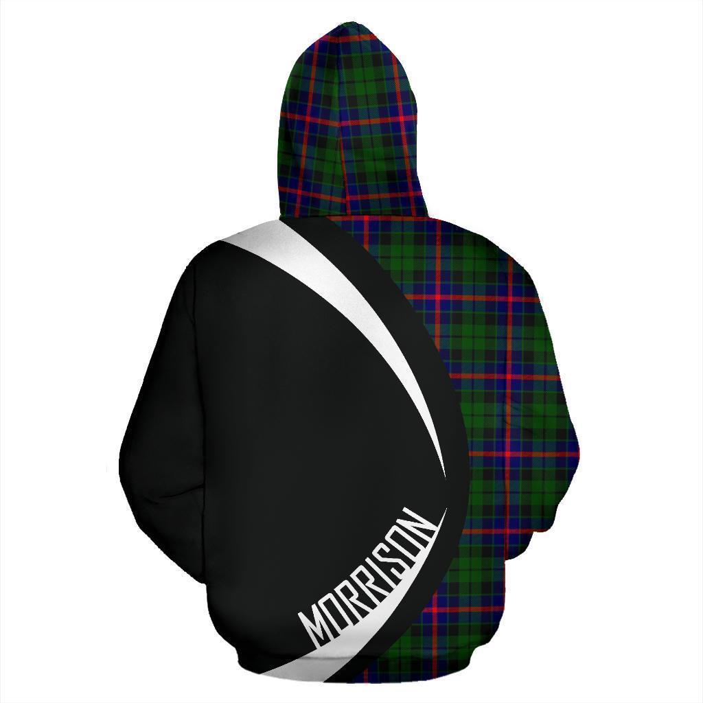Printivon Morrison Modern Tartan Crest Hoodie Circle Style