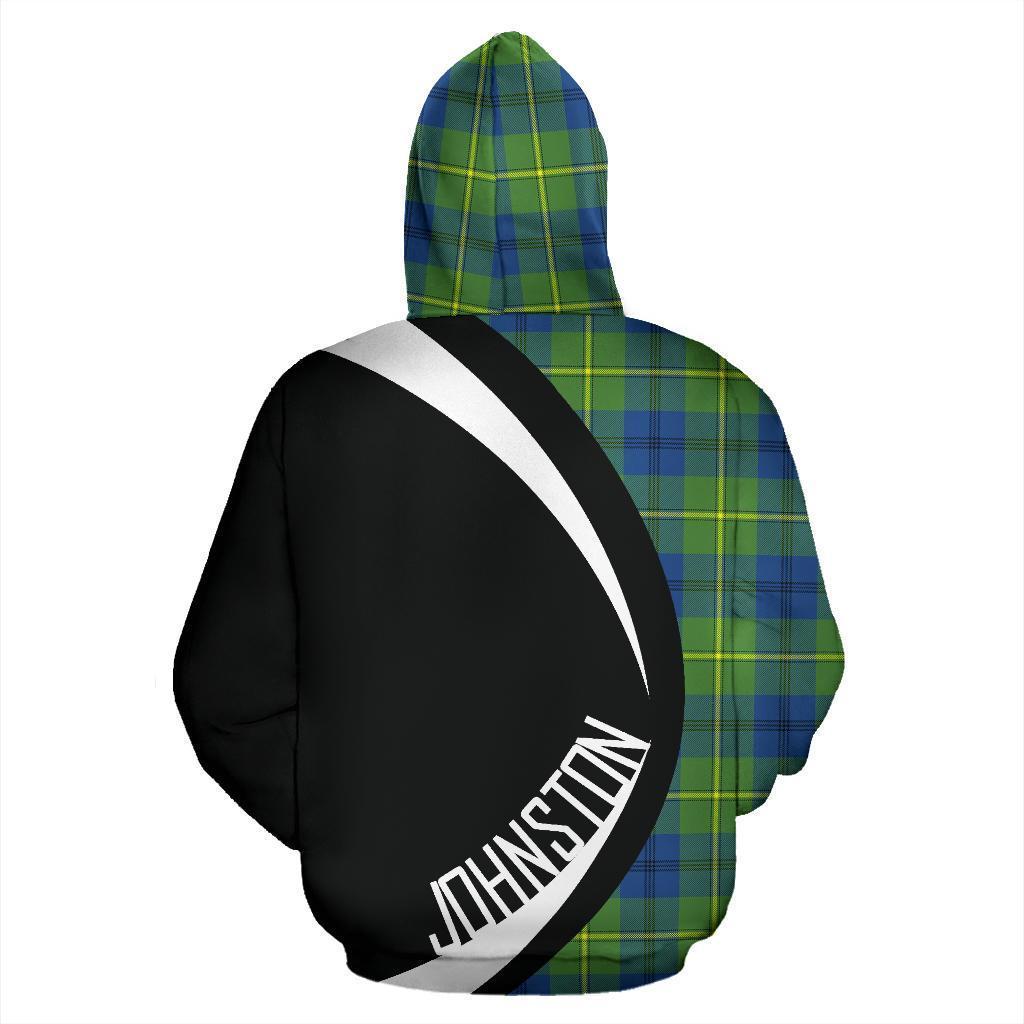 Printivon Johnston Ancient Tartan Crest Hoodie Circle Style