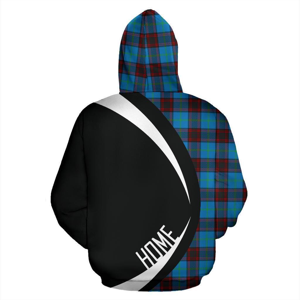 Printivon Home Ancient Tartan Crest Hoodie Circle Style