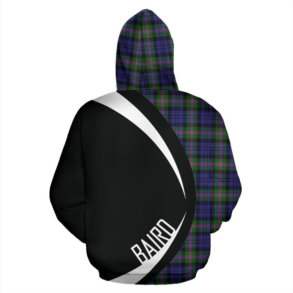 Printivon Baird Modern Tartan Crest Hoodie Circle Style