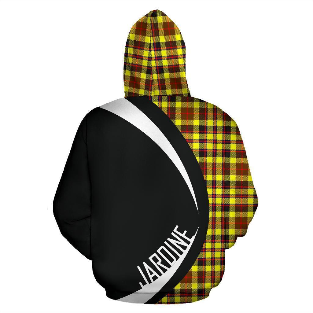 Printivon Jardine Tartan Crest Hoodie Circle Style