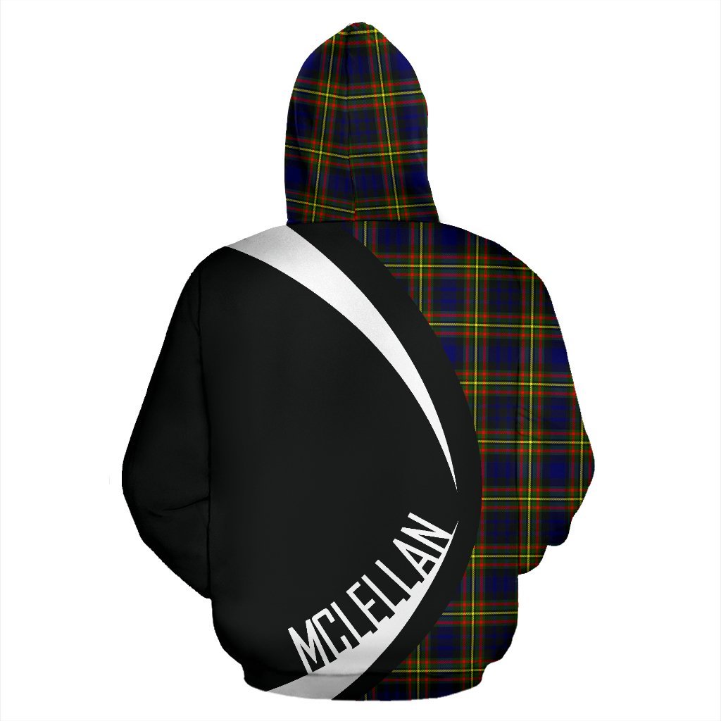 Printivon Mclellan Modern Tartan Crest Hoodie Circle Style
