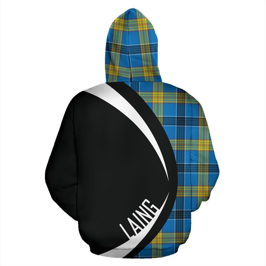 Printivon Laing Tartan Crest Hoodie Circle Style