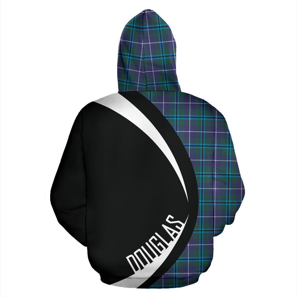 Printivon Douglas Modern Tartan Crest Hoodie Circle Style