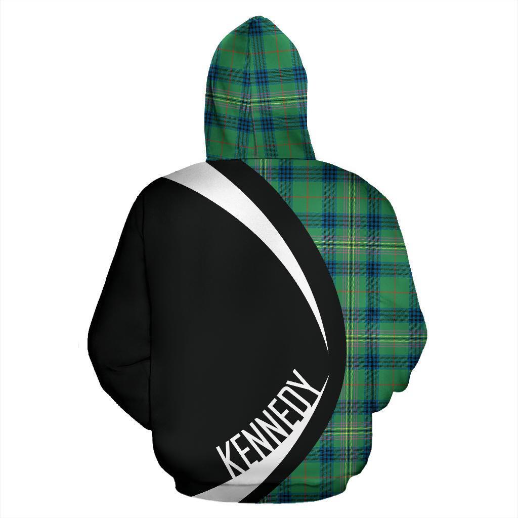 Printivon Kennedy Ancient Tartan Crest Hoodie Circle Style