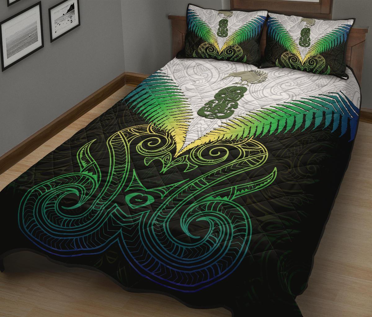 Maori Manaia New Zealand Quilt Bed Set Rasta