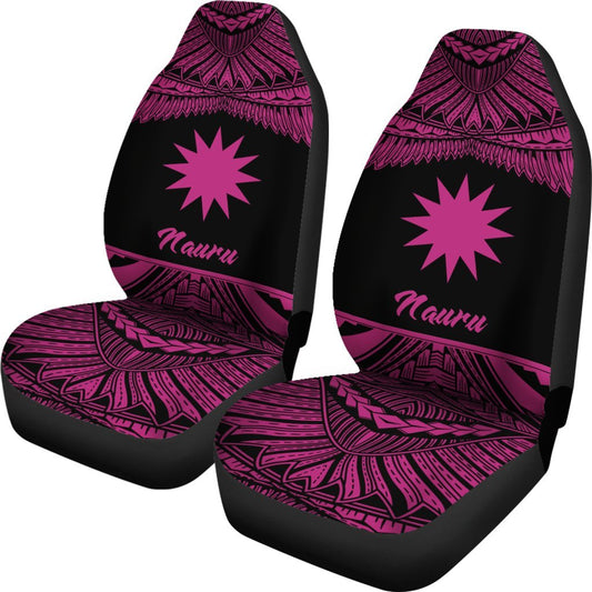Nauru Polynesian Car Seat Covers Pride Pink Version