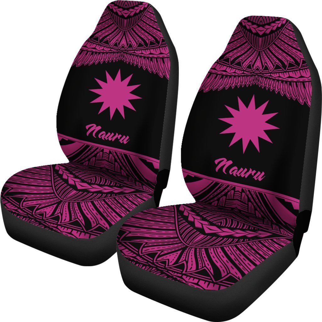 Nauru Polynesian Car Seat Covers Pride Pink Version