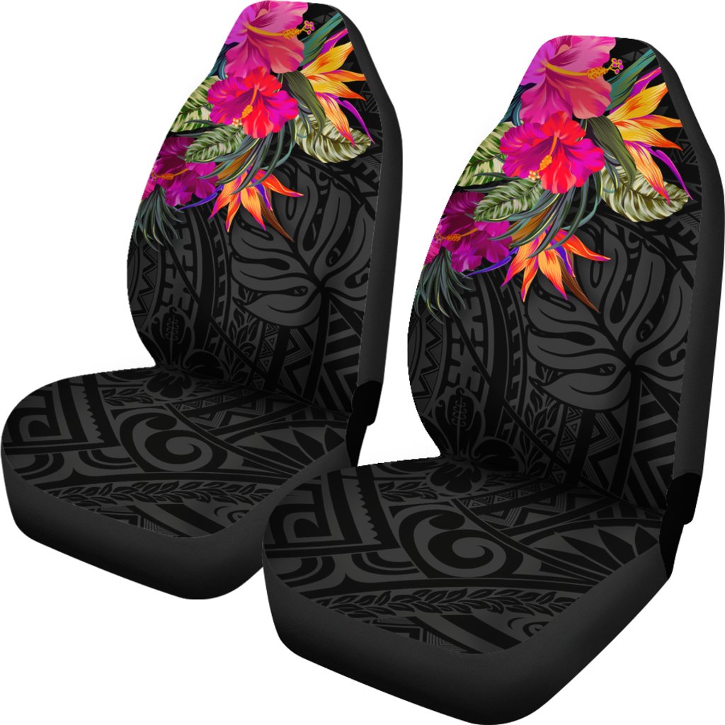 Polynesian Car Seat Covers Hibiscus Pattern