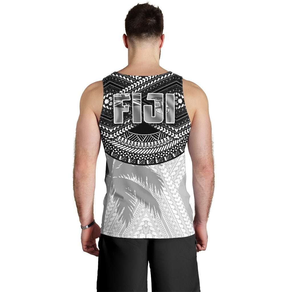 Fiji Rugby Polynesian Men's Tank Top White