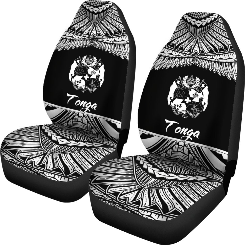 Tonga Polynesian Car Seat Covers Pride White Version