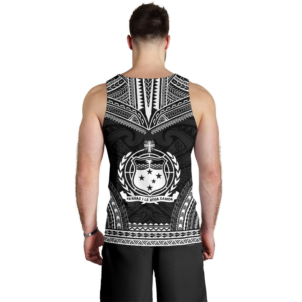 Samoa Men's Tank Top Polynesian Chief Black Version