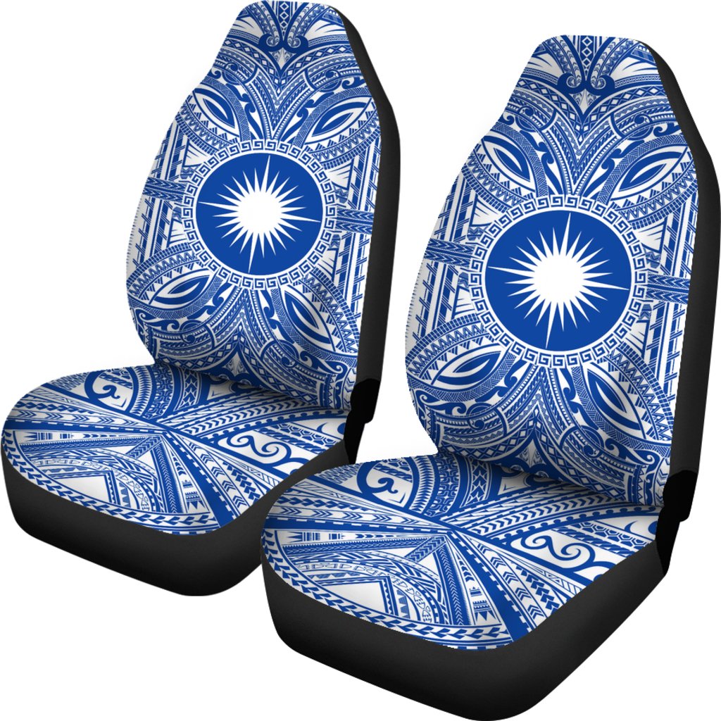 Marshall Islands Car Seat Cover Marshall Islands Coat Of Arms Polynesian Flag Color