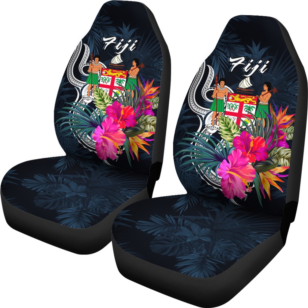 Fiji Polynesian Car Seat Covers Tropical Flower