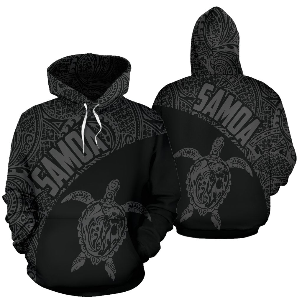 Samoa Hoodie Samoa Turtle Mermaid Polynesian Tattoo Gray Version Th9