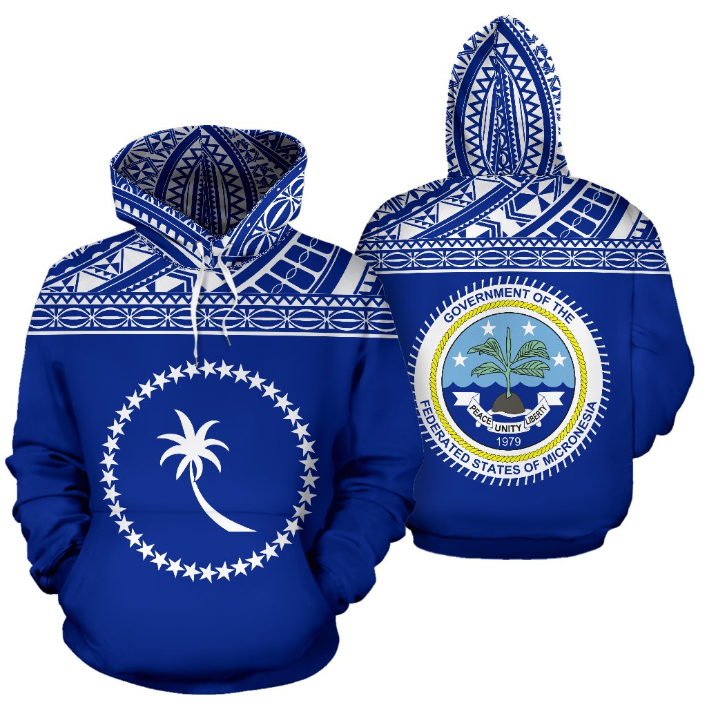 Federated States Of Micronesia All Over Hoodie Chuuk Flag