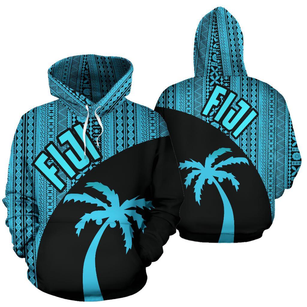 Fiji Tapa Hoodie Fiji Coconut Tree Th9