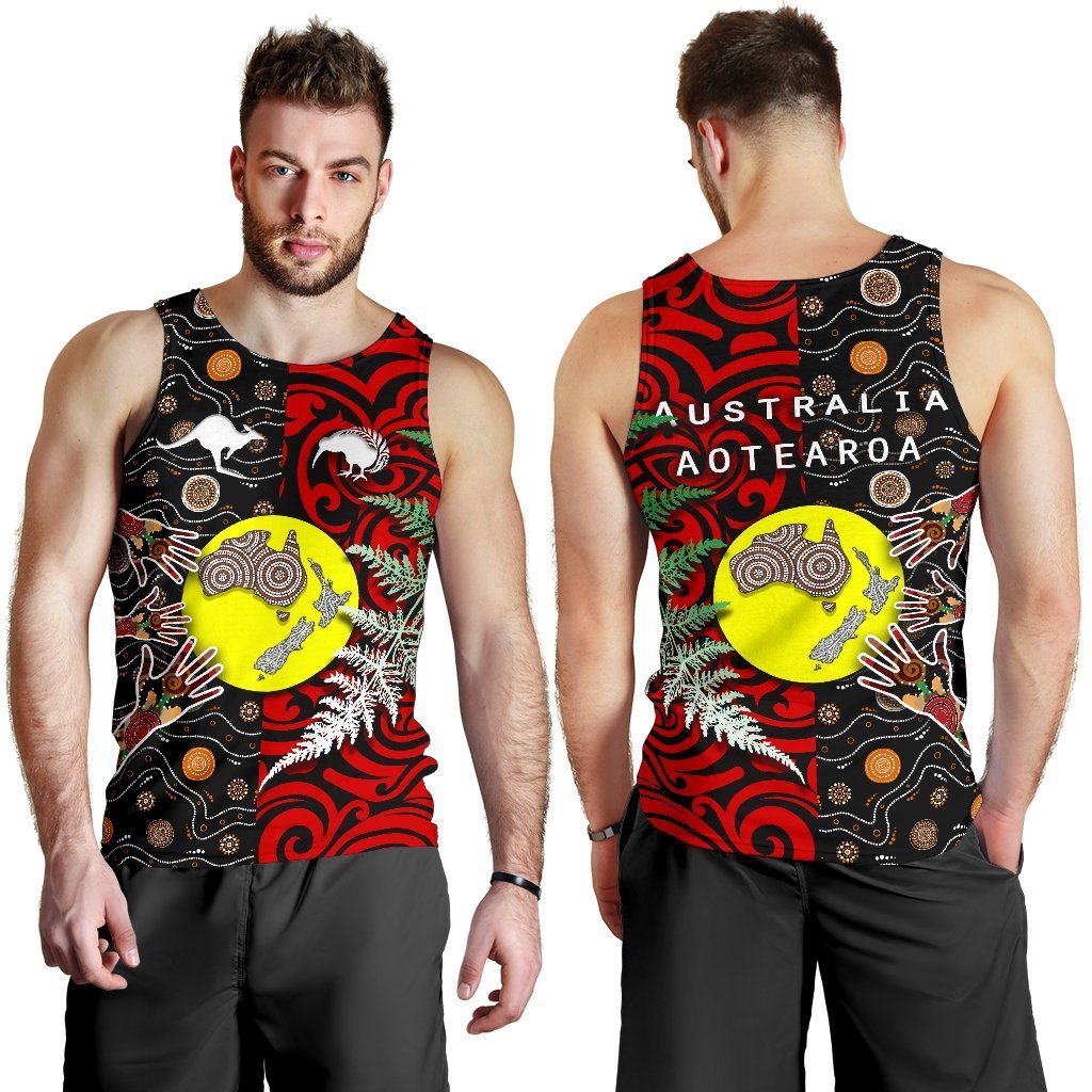 New Zealand Australia Men Tank Top Maori Aboriginal