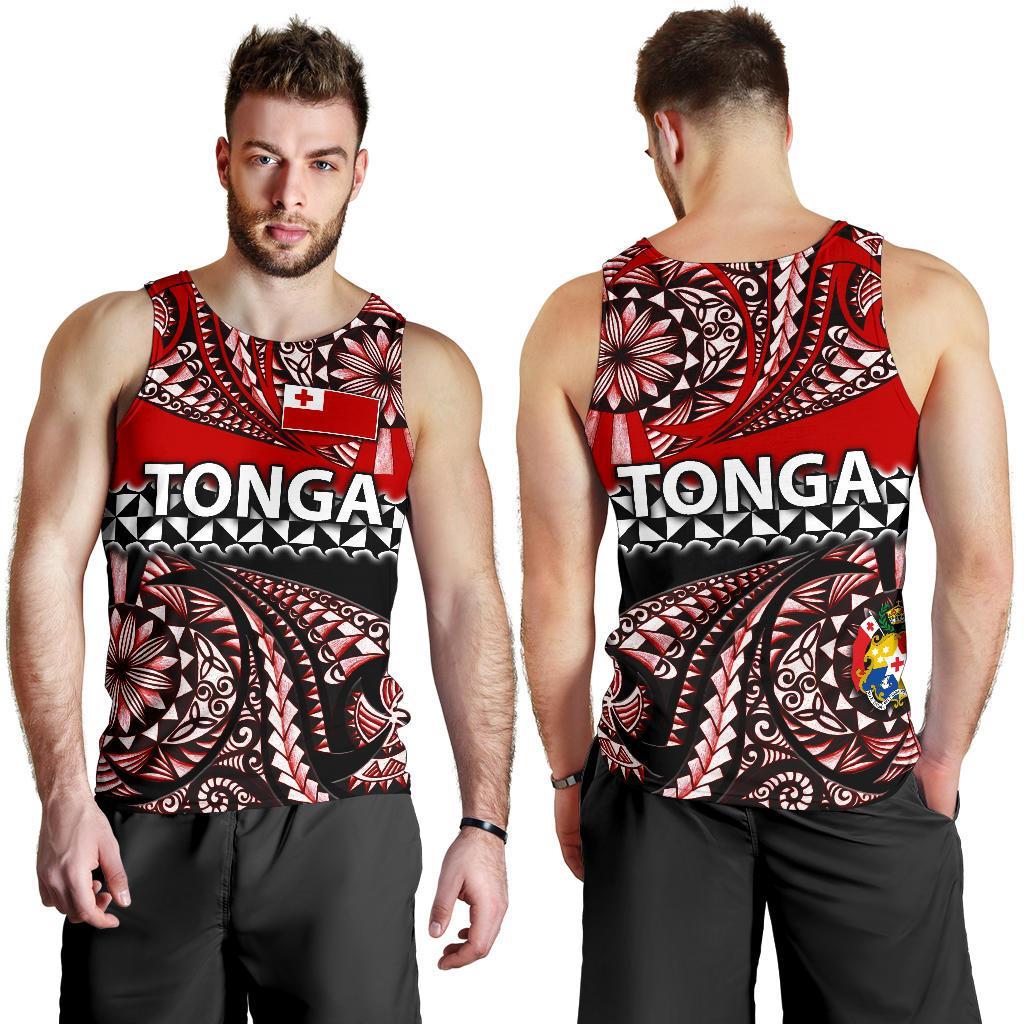 Tonga Men Tank Top Polynesian Tattoo Tongan Tapa