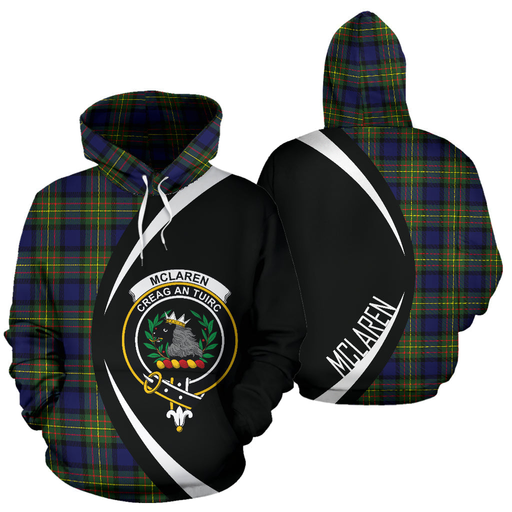 Printivon Mclaren Modern Tartan Crest Hoodie Circle Style