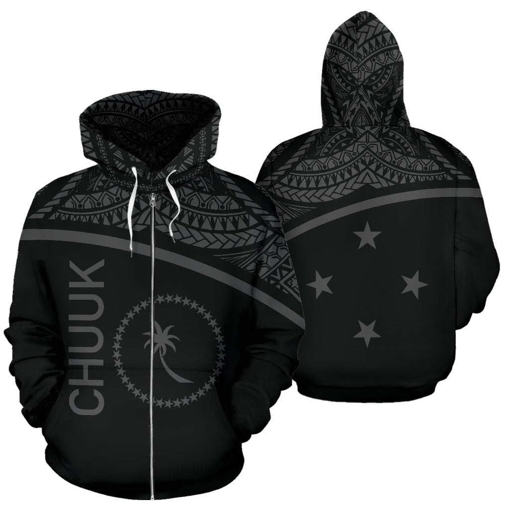 Chuuk All Over Zip Up Hoodie Micronesia Curve Style