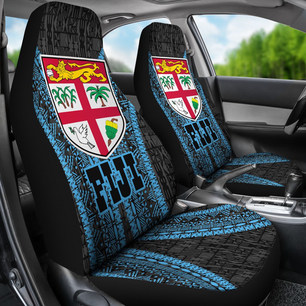 Fiji Tapa Car Seat Covers Fiji Flag Polynesian Style