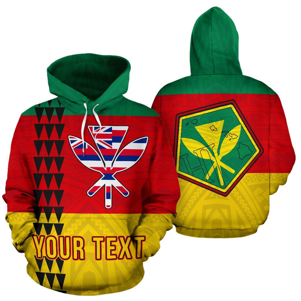 Hawaii Kanaka Flag Personalised Hoodie