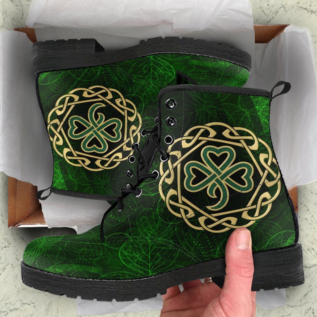 Ireland Celtic Leather Boots - Happy St. Patricks Day Boots 2