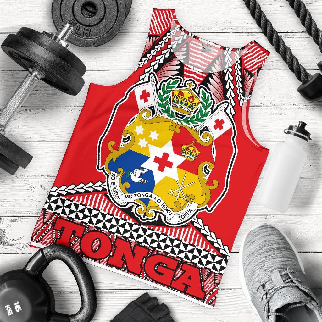 Tonga Polynesian Men's Tank Top Coat of Arms